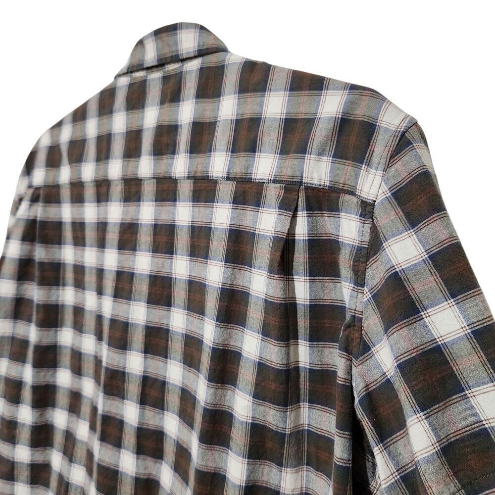Mutual Weave Shirt Size 2XL Plaid Button Up Short Sleeve - Picture 5 of 8